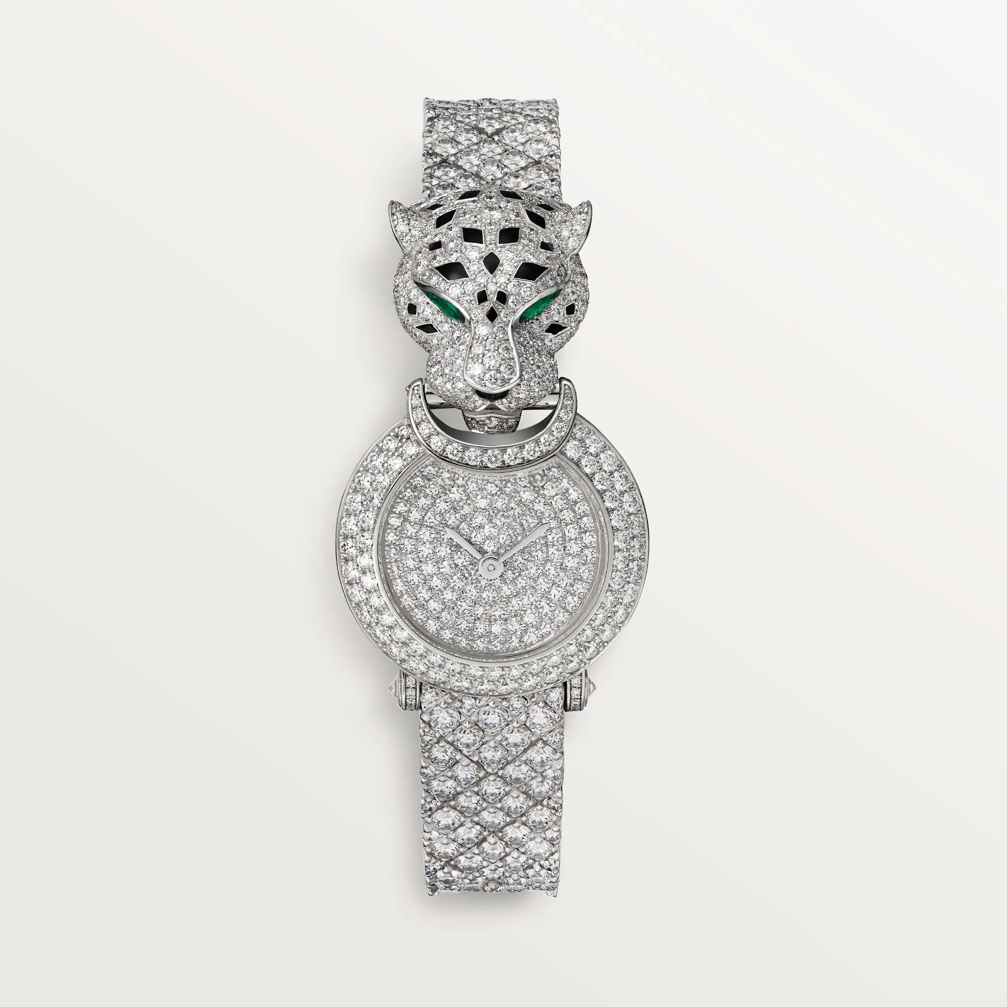 Cartier La Panthère 18K White Gold &amp; Diamonds Dial 18K White Gold Bracelet 23.6 mm HPI01736