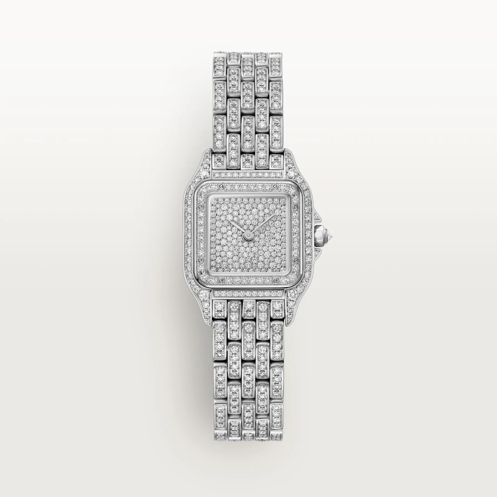 Cartier Panthère Diamond Dial 18K White Gold &amp; Diamonds Bracelet 30.3 mm HPI01801