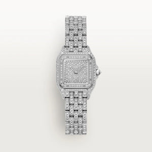 Cartier Panthère Diamond Dial 18K White Gold & Diamonds Bracelet 30.3 mm HPI01801