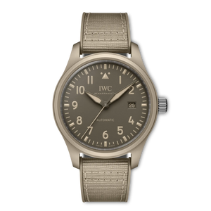 IWC Pilot's Watch Automatic 41 TOP GUN Mojave Desert Brown Dial Ceramic Beige Rubber Strap 41 mm IW328106