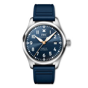 IWC Pilot's Watch Mark XX Le Petit Prince Blue Dial Steel Blue Rubber Strap 40 mm IW328221