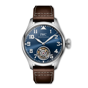 IWC Big Pilot’s Watch 43 Tourbillon Le Petit Prince Blue Dial Platinum Brown Calfskin Strap 43 mm IW329501