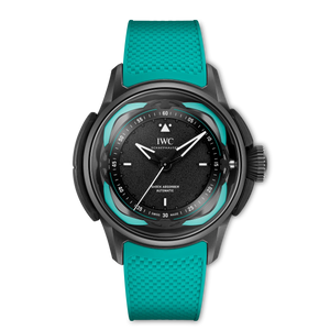 IWC Big Pilot’s Watch Shock Absorber XPL Toto Wolff x Mercedes-AMG PETRONAS Formula One™ Team Black Dial Ceratanium® Green Rubber Strap 44 mm IW356201