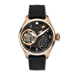 IWC Big Pilot’s Watch Constant Force Tourbillon Black Dial 18K Armor Gold® Black Rubber Strap 46.2 mm IW590503