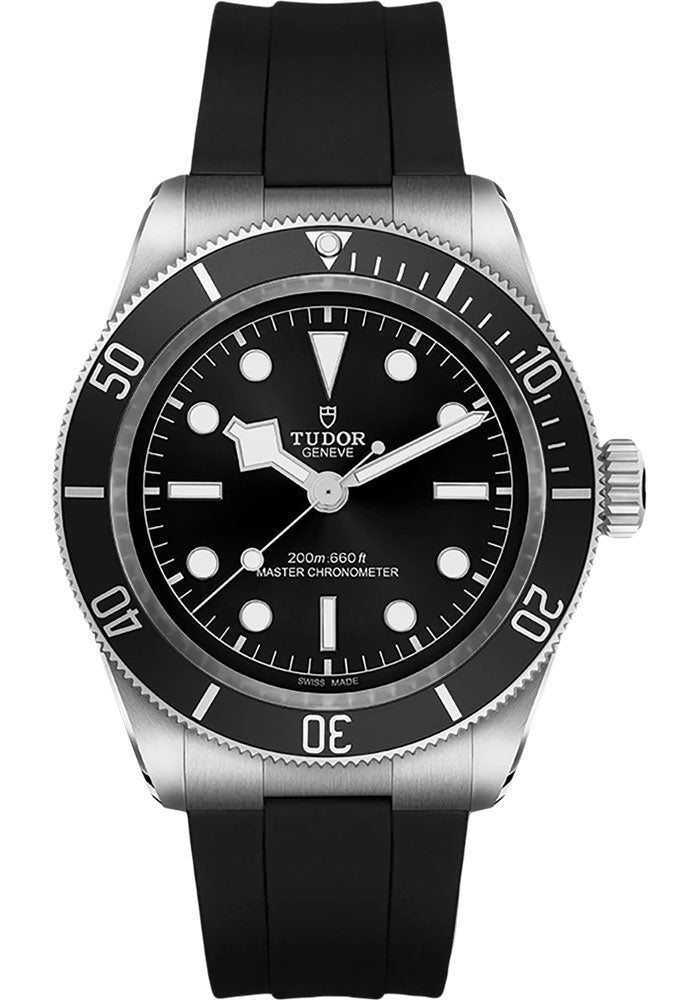 Tudor Black Bay 41 mm Black Dial Stainless Steel Rubber Strap M7941A1A0NU-0002 - WATCHXNYC