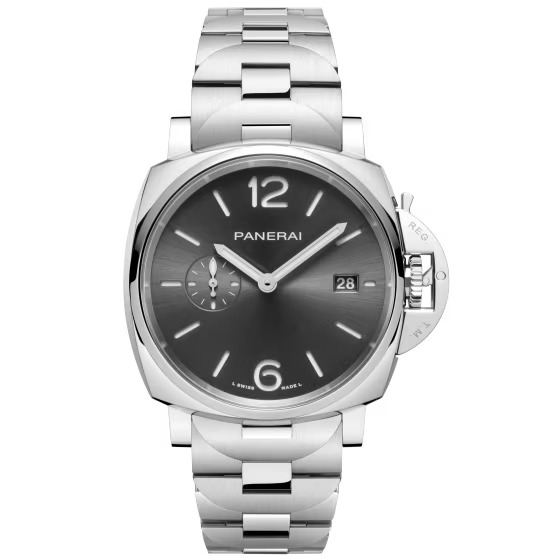 Panerai Luminor Due Anthracite Dial Steel Bracelet 42mm PAM01387