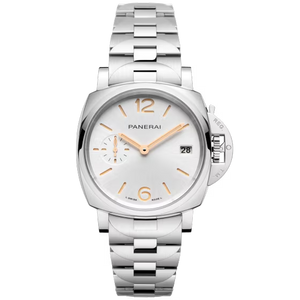Panerai Luminor Due White Dial Steel Bracelet 38mm PAM01508