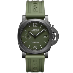 Panerai Luminor Marina Green Dial Carbotech™ Green Rubber Strap 40mm PAM01526