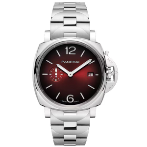 Panerai Luminor Due Burgundy Dial Steel Bracelet 42 mm PAM01539