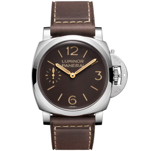 Panerai Luminor Brown Tobacco Dial Steel Dark Brown Calfskin Strap 44 mm PAM01731