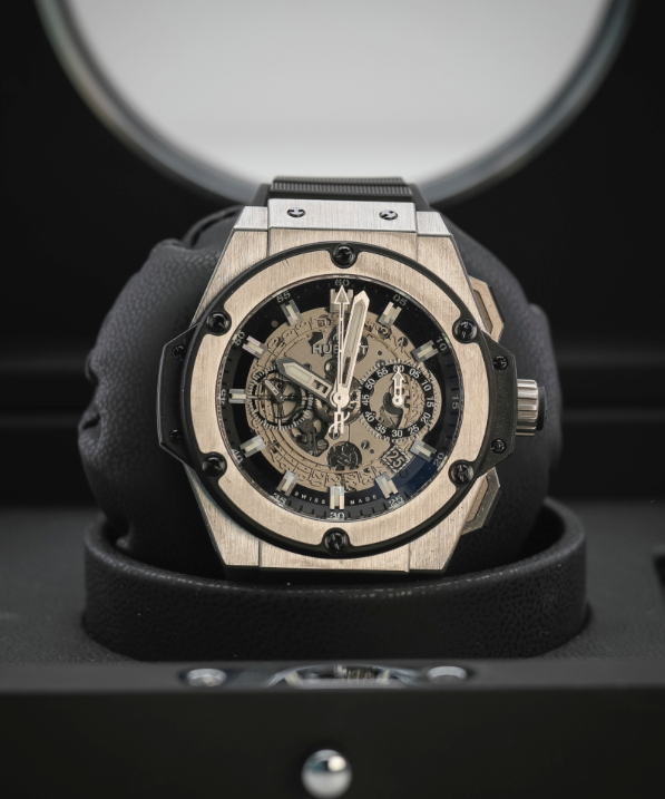 Hublot Classic Fusion Aerofusion Titanium 45 mm Transparent Dial Polished Titanium Rubber Strap 525.NX.0170.RX - WATCHXNYC