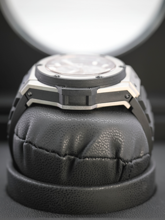 Hublot Classic Fusion Aerofusion Titanium 45 mm Transparent Dial Polished Titanium Rubber Strap 525.NX.0170.RX - WATCHXNYC