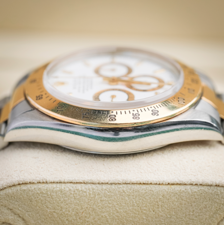 Rolex Oyster 40 mm White, Golden Counter Rings Dial Yellow Rolesor - combination of Oystersteel and yellow gold Oysterflex 126503-0001 - WATCHXNYC