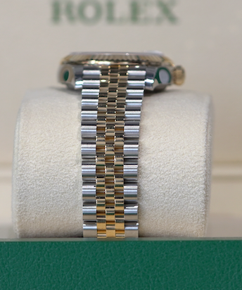 Rolex Datejust 31mm Silver Diamond Dial Stainless Steel &amp; Yellow Gold 278273 - WATCHXNYC