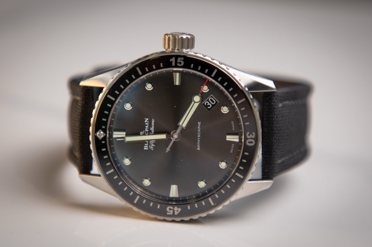 Blancpain Bathyscaphe Fifty Fathoms Grey Dial 5000/1110-52a - WATCHXNYC
