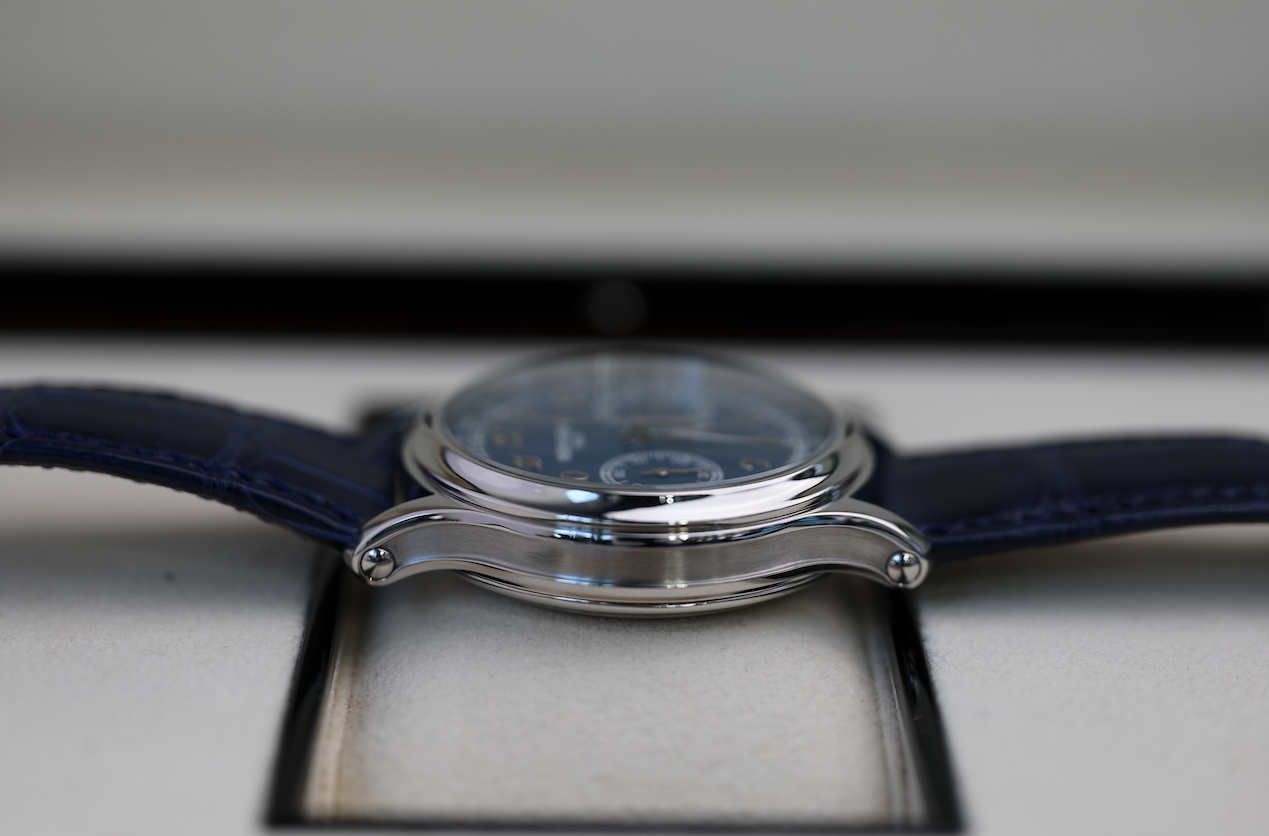 Patek Philippe Grand Complications 41 mm Blue Dial Platinum   Leather Strap 5370P-011 - WATCHXNYC