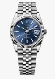 2025 Rolex Datejust 36mm Blue Jubilee Stainless Steel 126234 - WATCHXNYC