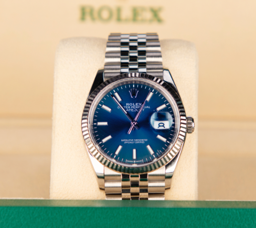 2025 Rolex Datejust 36mm Blue Jubilee Stainless Steel 126234 - WATCHXNYC