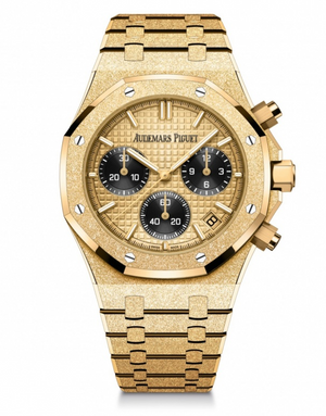 AUDEMARS PIGUET ROYAL OAK 41MM YELLOW DIAL FROSTED YELLOW GOLD 26240BA.GG.1324BA.01