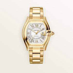 Cartier Roadster Medium White Dial 18K Yellow Gold Bracelet WGRD0011