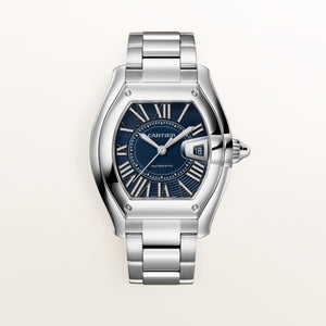 Cartier Roadster Large Blue Dial Steel Bracelet WSRD0014