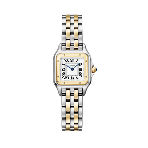 Panthère de Cartier Small Two-Tone Yellow Gold White Dial Bracelet W2PN0018
