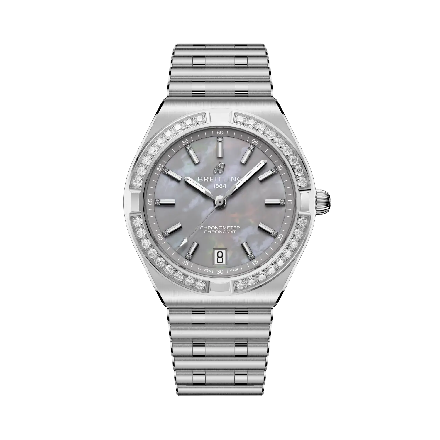 Breitling Chronomat Automatic 36mm Grey Dial Stainless steel Bracelet A10320591G1A1