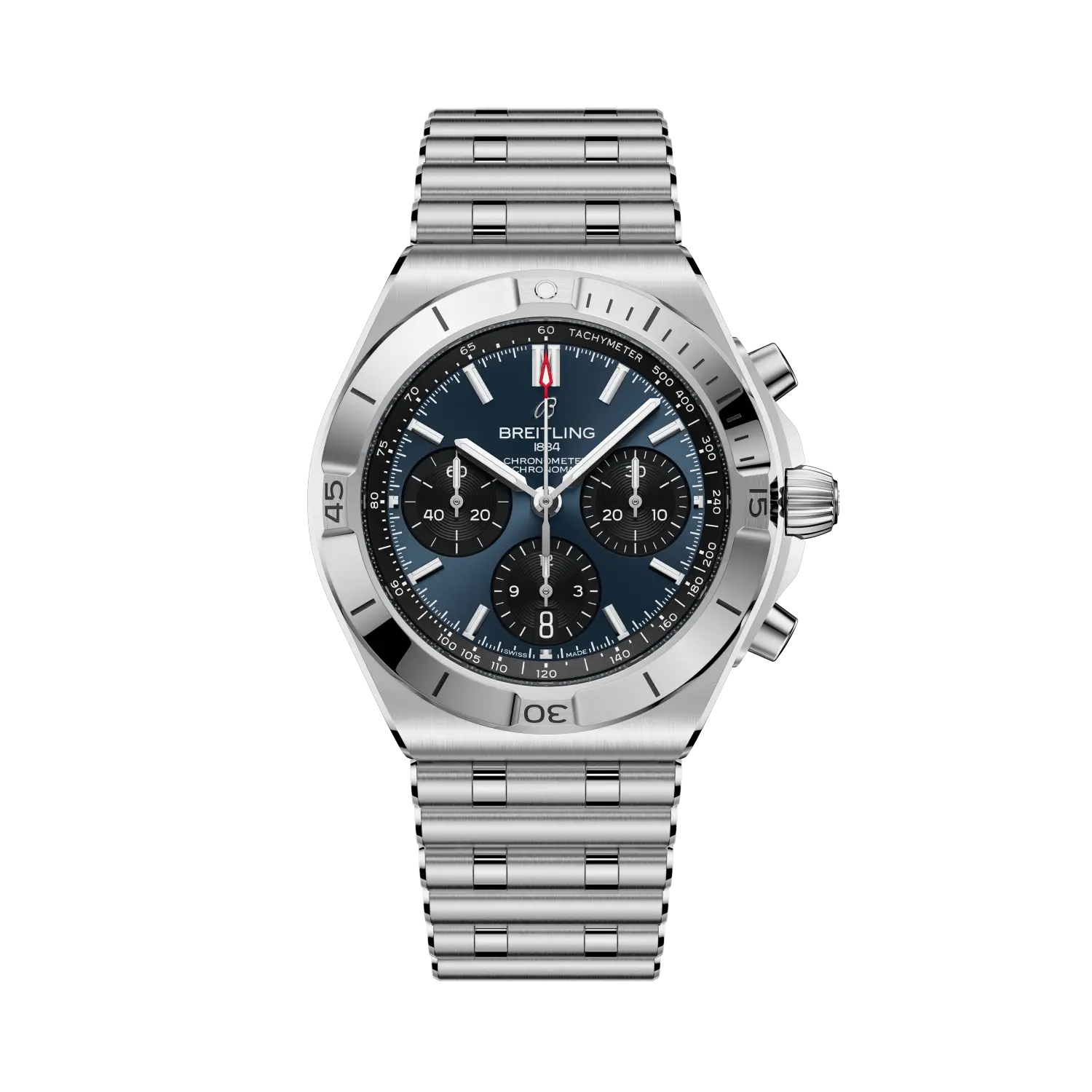 Breitling Chronomat B01 Chronograph 42mm Blue Dial Stainless Steel AB0158101C1A1