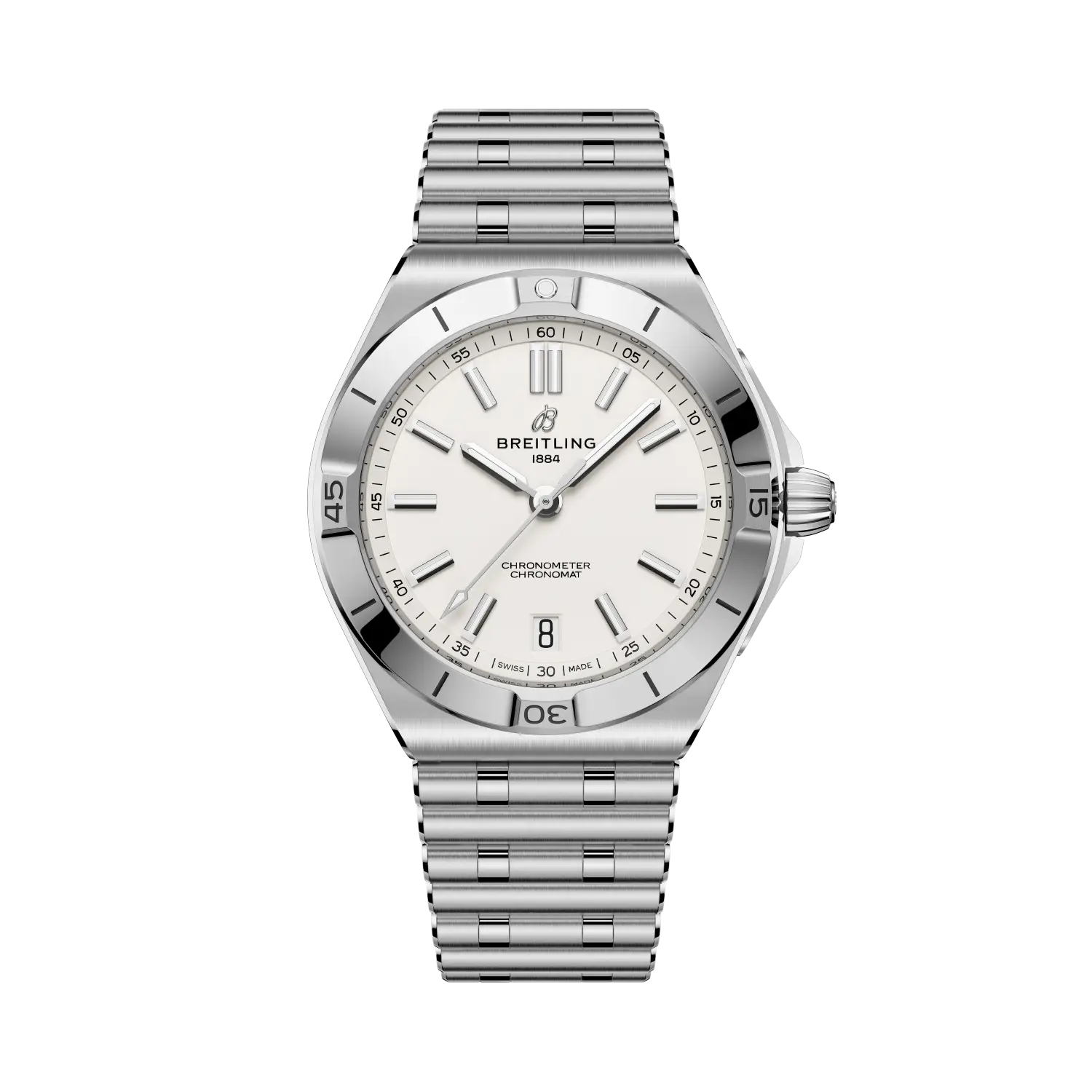 Breitling Chronomat B31 Automatic 40mm White Dial Stainless steel Bracelet AB3114101A1A1