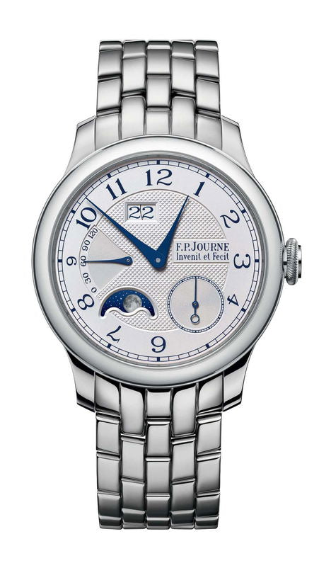 F.P.Journe Automatique Lune 42mm Silver Dial Platinum Bracelet - WATCHXNYC