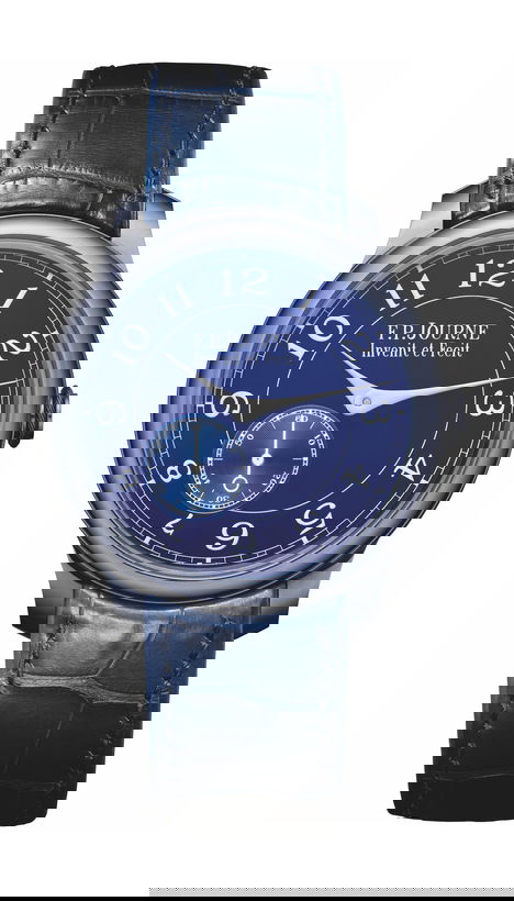 F.P.Journe Chronomètre Bleu 39mm Blue Dial Tantalum Alligator Leather Strap - WATCHXNYC