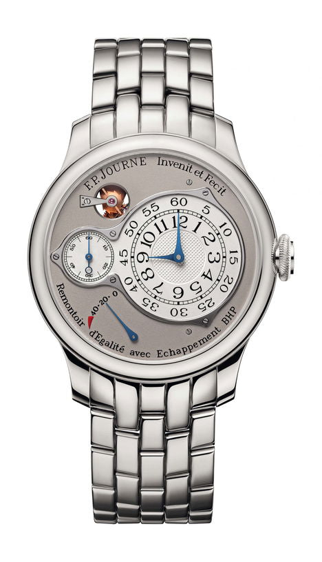 F.P.Journe Chronomètre Optimum 42mm White Dial Platinum Bracelet - WATCHXNYC