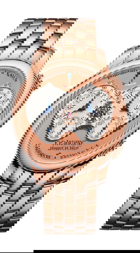 F.P.Journe Chronomètre à Resonance 42mm Silver Dial 6N Gold Bracelet - WATCHXNYC
