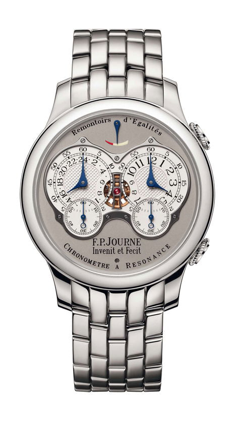 F.P.Journe Chronomètre à Resonance 40mm Silver Dial Platinum Bracelet - WATCHXNYC