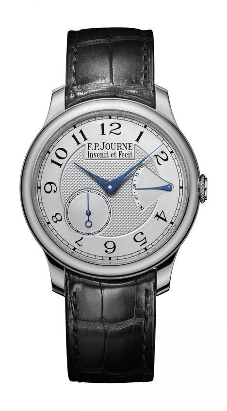 F.P.Journe Chronomètre Souverain 40mm White Dial Platinum Alligator Leather Strap - WATCHXNYC