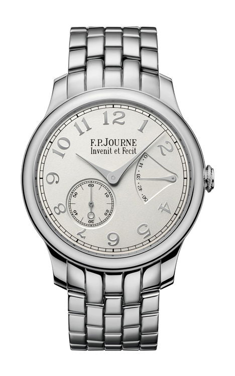 F.P.Journe Chronomètre Souverain 40mm White Dial Platinum Bracelet - WATCHXNYC