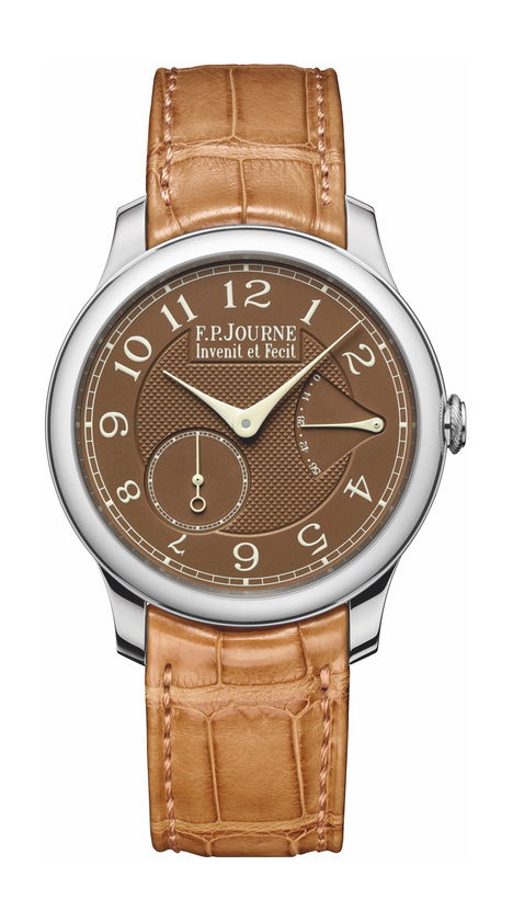 F.P.Journe Chronomètre Souverain Havana 40mm Brown Dial Platinum Alligator Leather Strap
