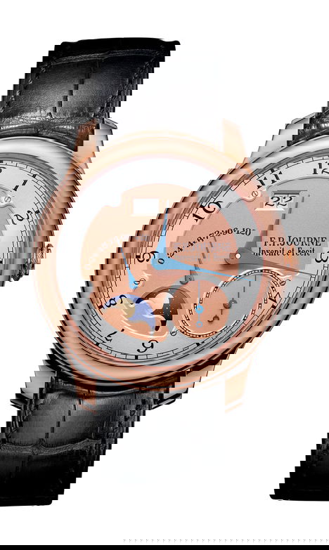 F.P.Journe Divine 36 MM 36mm Gold Dial 6N Gold Alligator Leather Strap - WATCHXNYC