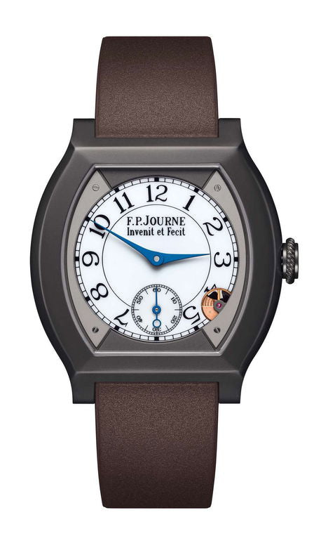 F.P.Journe élégante 40 Titalyt 35mm White Dial Titanium Rubber Strap - WATCHXNYC