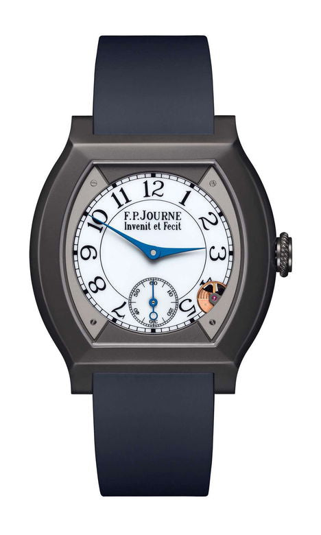 F.P.Journe élégante 40 Titalyt 35mm White Dial Titanium Rubber Strap - WATCHXNYC