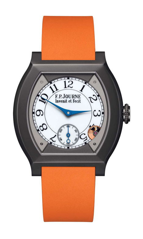 F.P.Journe élégante 40 Titalyt 35mm White Dial Titanium Rubber Strap - WATCHXNYC
