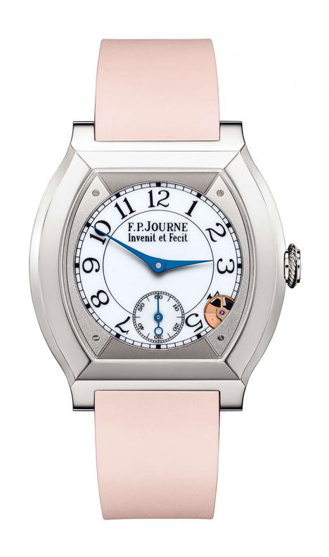 F.P.Journe élégante 40 Titanium 35mm White Dial Titanium Rubber Strap - WATCHXNYC
