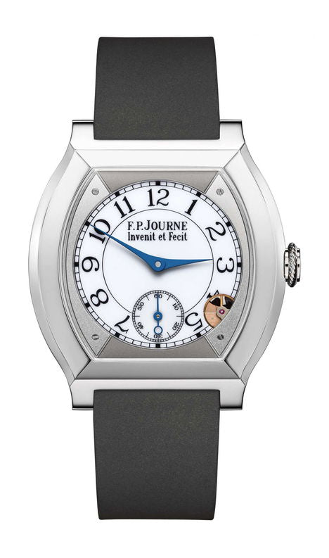 F.P.Journe élégante 40 Titanium 35mm White Dial Titanium Rubber Strap - WATCHXNYC