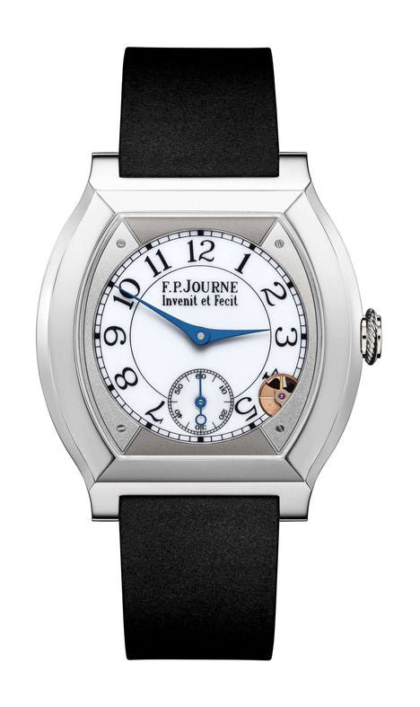 F.P.Journe élégante 40 Titanium 35mm White Dial Titanium Rubber Strap - WATCHXNYC
