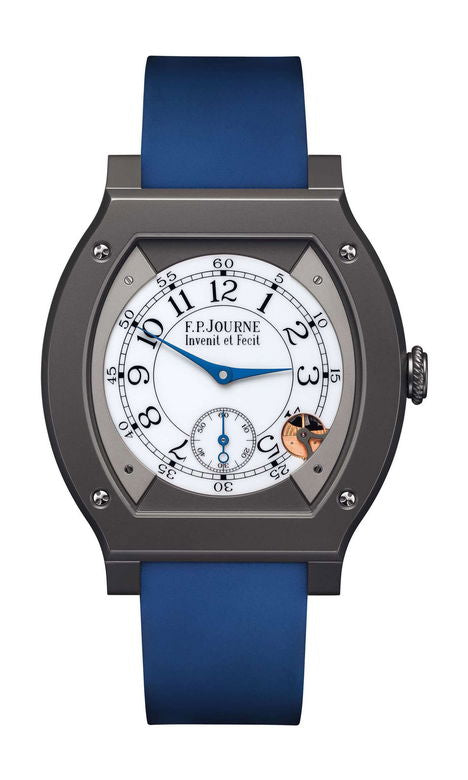 F.P.Journe élégante 48 Titalyt 40mm White Dial Titanium Rubber Strap - WATCHXNYC