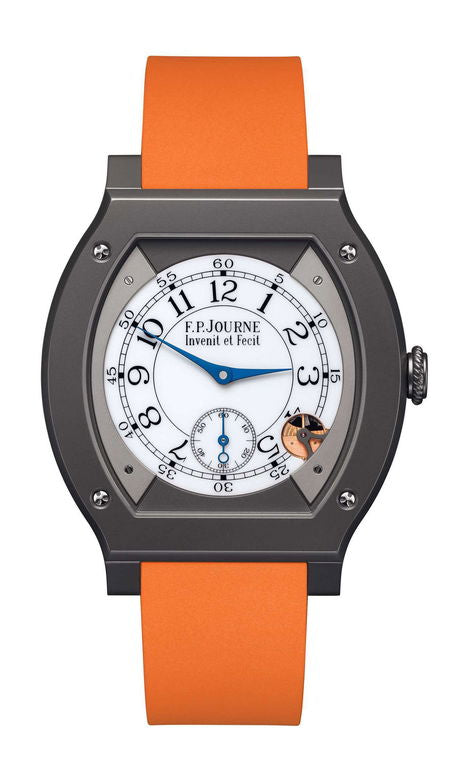 F.P.Journe élégante 48 Titalyt 40mm White Dial Titanium Rubber Strap - WATCHXNYC