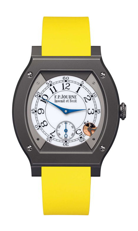 F.P.Journe élégante 48 Titalyt 40mm White Dial Titanium Rubber Strap - WATCHXNYC