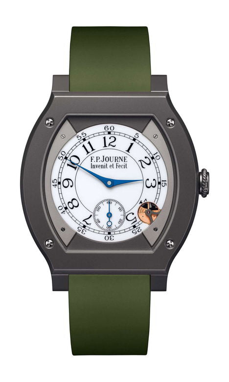 F.P.Journe élégante 48 Titalyt 40mm White Dial Titanium Rubber Strap - WATCHXNYC