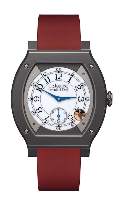 F.P.Journe élégante 48 Titalyt 40mm White Dial Titanium Rubber Strap - WATCHXNYC