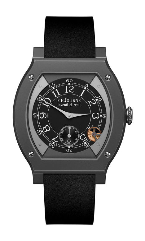 F.P.Journe élégante 48 Titalyt 40mm Black Dial Titanium Rubber Strap - WATCHXNYC